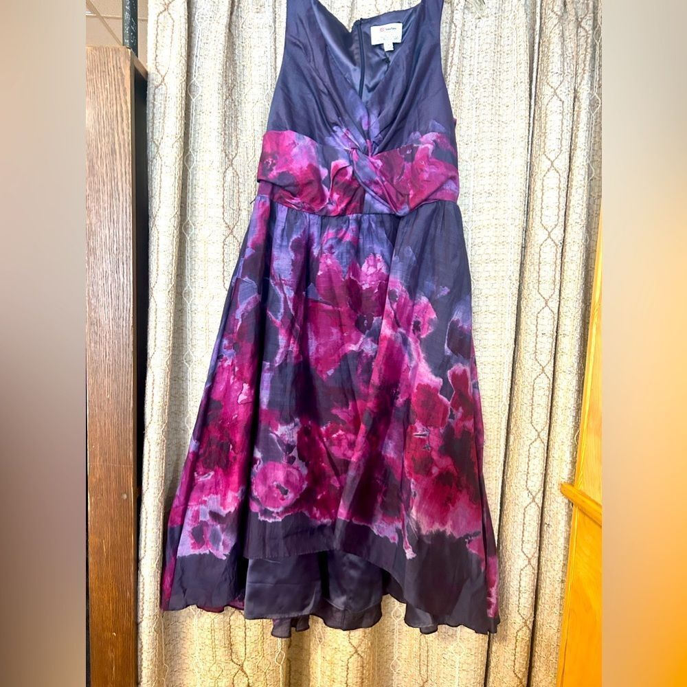 🛍️ Neiman Marcus Ladies Size 14 Purple/Blue Dress